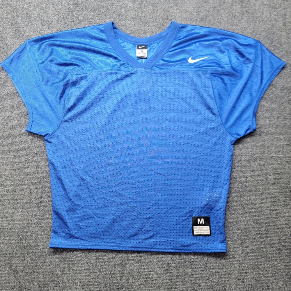 Nike Mens Football Practice Jersey Royal Blue Mesh V-Neck 678431-493 Size M NEW